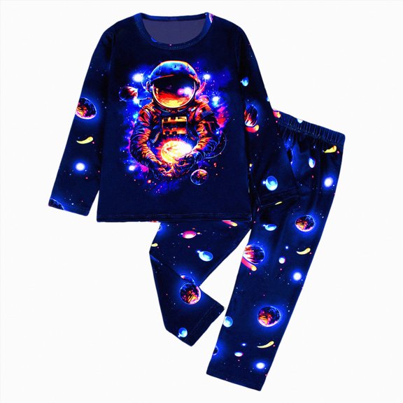 Futezty Toddler Boys Girls Clothes Fall Winter Outfit Sets, Baby Outfits Long Sleeve Crew Neck Truck Elastic Waist 12 18 24 Months 2T 3T 4T 2PCS Sleepwear