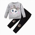 thumbnail image 1 of Futezty Toddler Boys Girls Clothes Fall Winter Outfit Sets, Baby Outfits Long Sleeve Round Neck Cute Elastic Waist 6 12 18 24 Months 2T 3T 2 Pcs Everyday, 1 of 9