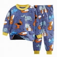 thumbnail image 1 of Futezty Toddler Boys Girls Clothes Fall Winter Outfit Sets, Baby Outfits Long Sleeved Round Neckline Cartoon Elastic Waist 12 18 24 Months 2T 3T 4T 2-Pieces Set Pajama, 1 of 3