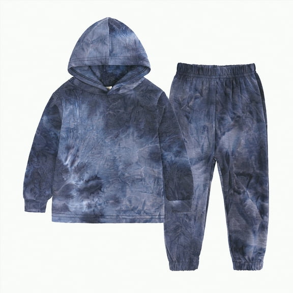 Futezty Toddler Boys Girls Clothes Fall Winter Outfit Sets, Kids Outfits Sets Long Sleeve Crew Neck Hooded Elastic Waist 6M 1T 2T 3T 4T 5T 2PCS Hoodie Sweatshirt   Pants