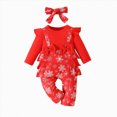 thumbnail image 1 of Futezty Toddler Boys Girls Clothes Fall Winter Outfit Sets, Kids Outfits Sets Long Sleeve Round Neck Snowman Print Elastic Waist 1T 2T 3T 4T 5T 2Pcs Set Christmas, 1 of 8