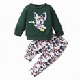 thumbnail image 1 of Futezty Toddler Boys Girls Clothes Fall Winter Outfit Sets, Set For Kids 6M 12M 24M 2T 3T 4T 5T 2-Pieces, 1 of 9