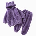 thumbnail image 1 of Futezty Toddler Boys Girls Clothes Fall Winter Outfit Sets, Set For Kids Long Sleeve Round Neck Hooded Elastic Waist 6M 12M 18M 2T 3T 2 Pcs Playwear, 1 of 7