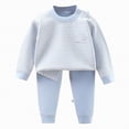 thumbnail image 1 of Futezty Toddler Boys Girls Clothes Fall Winter Outfit Sets, Set For Kids Long Sleeve Crew Neck Button Down Stretch 6 12 18 24 Months 2T 3T 4T 2 Piece Everyday, 1 of 5