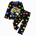 thumbnail image 1 of Futezty Toddler Boys Girls Clothes Fall Winter Outfit Sets, Set For Kids Long Sleeve Crew Neck Car Pattern Elastic Waist 6M 1T 2T 3T 4T 5T 3PCS Pajama, 1 of 4
