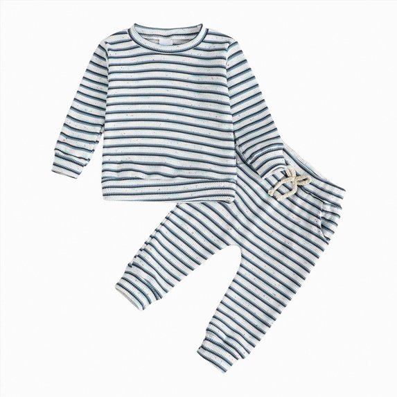 Futezty Toddler Boys Girls Clothes Fall Winter Outfit Sets, Set For Kids Long Sleeve Crew Neck Cute Elastic Waist 1T 2T 3T 4T 5T 2PCS Sweatshirt Pullover Tops + Joggers Pants