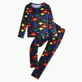 thumbnail image 1 of Futezty Toddler Boys Girls Clothes Fall Winter Outfit Sets, Set For Kids Long Sleeve Crewneck Animal Elastic Waist 0 6 12 18 24 Months 2T 3T 4T 2PCS Sleepwear, 1 of 7