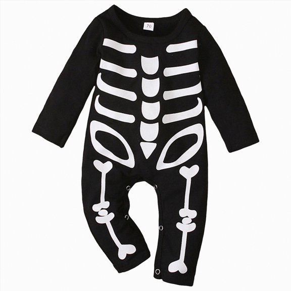 Futezty Toddler Boys Girls Clothes Fall Winter Outfit Sets, Set For Kids Long Sleeve Round Neck Ghost Print Elastic Waist 1T 2T 3T 4T 5T 6T 2PCS Party Wear