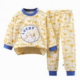 thumbnail image 1 of Futezty Toddler Boys Girls Clothes Fall Winter Outfit Sets, Set For Kids Long Sleeve Round Neck Letter Elastic Waist 3M 6M 12M 18M 24M 2T 3T 2Pcs Everyday, 1 of 4