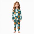 thumbnail image 1 of Futezty Toddler Boys Girls Halloween Pumpkin Pajamas Cute Ghost Print Pjs for Boy Jammies Little Kids Sleepwear Clothes Sets 2T-9T, 1 of 7