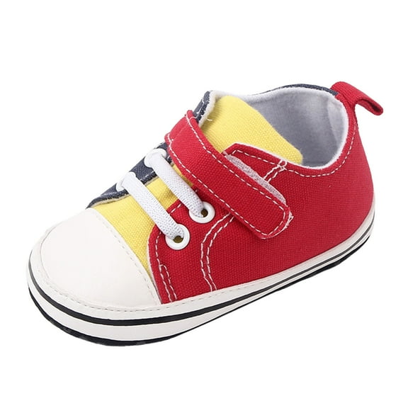 Futezty Toddler Boys Girls Slip On Canvas Sneakers Little Kid Unisex Adjustable Strap Walking Shoes Lazy Shoes (Pink,5 )