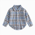 thumbnail image 1 of Futezty Toddler Boys Long Sleeve Button Down Plaid Flannel Shirt Baby Boy Collared Shirts Casual Tops 3M-5T, 1 of 4