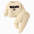 thumbnail image 1 of Futezty Toddler Clothes for Baby Boys Girls Halloween Cute Letter Embroidery Long Sleeve Sweatshirt Pants Boy Girl Warm Fall Winter Outfits Set 6M-4T, 1 of 7