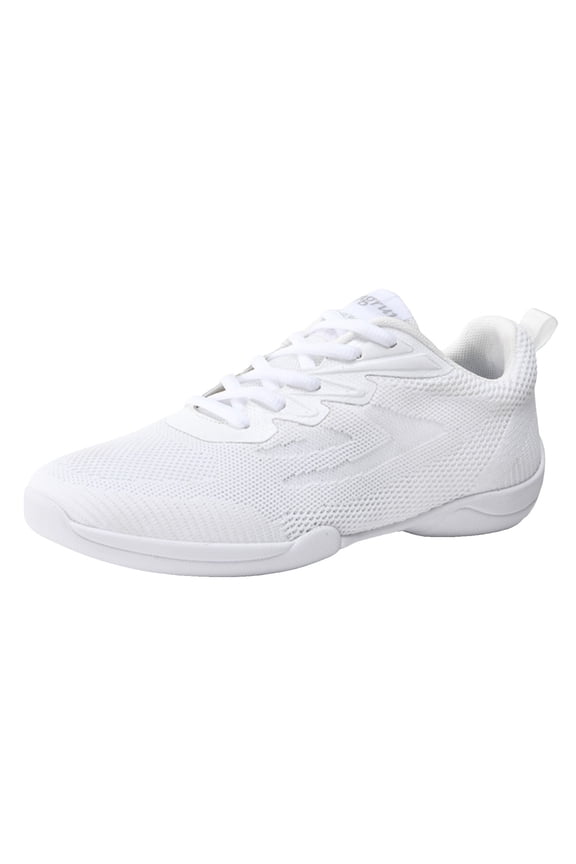 Toddler Girl Sneakers Baby Girl Shoes Girls' White Cheerleading Team Breathable Youth Cheering Competition Sports Shoes Sports Training Dance Tennis Walking Shoes