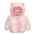 thumbnail image 1 of Futezty Toddler Girls Fall Winter Clothes with Hood Quilted Jackets Long Sleeve Cute Zip up Coats, 1 of 4