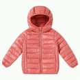 thumbnail image 1 of Futezty Toddler Girls Winter Hooded Coats Jackets Warm Puffer Coat Snow Clothes Outerwear Winter Child Kids Solid Color Hoodie Zipper Coats Keep Warm Jacket Coat Boys, 1 of 5
