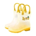 thumbnail image 1 of Futezty Toddler Kids Waterproof Rain Boots for Girls Rainbow Rain Shoes with Easy On Handles Girls Baby Non Slip Rain Boots Water Shoes Children's Cartoon Water Boots, 1 of 3