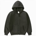 thumbnail image 1 of Futezty Toddler Kids Sweatshirts Zip Up Solid Sweatshirts Thickening and Fleecing Pullover Long Sleeve Zipper Hoodie Sweatshirt With Pockets Girls Kids Boys Coat&Sweatshirt Hoodie Coat, 1 of 8