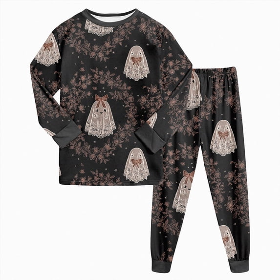 Futezty Unisex Toddler Halloween Pajamas Boy Cute Soft Cotton Sleepwear Pjs Sets Kids 2 Piece Long Sleeve Jammies for Girls 2T-9T