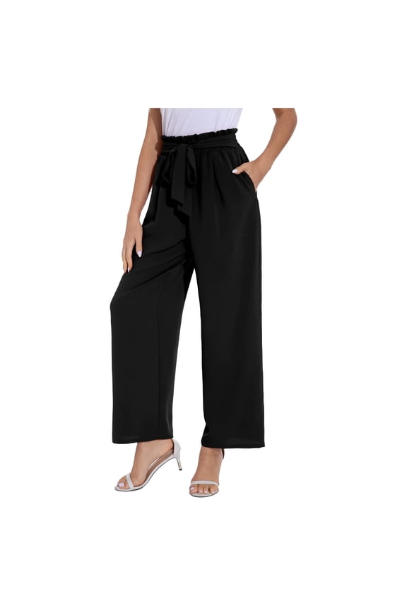 Wide Leg Pants for Women Work Business Casual High Waisted Dressy Pants Trousers Office