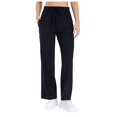 thumbnail image 1 of Futezty Woman Knit Straight Leg Pant Stretch Elastic Waist Petite, 1 of 4