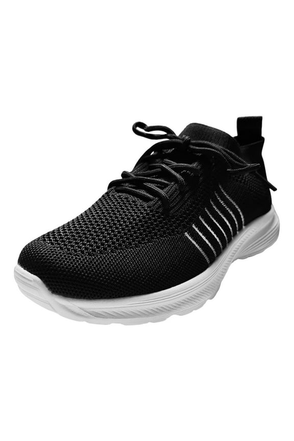 Women Comfort Trainers Wide Width Sneakers Lace Up Casual Running Shoes