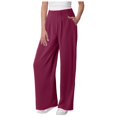 thumbnail image 1 of Futezty Women High Waist Casual Wide Leg Long Palazzo Pants Trousers with Pockets, 1 of 5