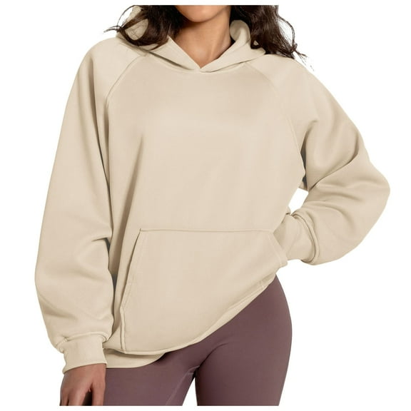 Futezty Women Oversized Hoodies Fleece Hooded Sweatshirts Comfy Casual Pullover Fall Winter Outfits Long Sleeve Tops