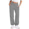 thumbnail image 1 of Futezty Women Wide Leg Pants High Elastic Waisted in The Back Business Work Trousers Long Straight Suit Pants, 1 of 5