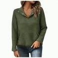 thumbnail image 1 of Futezty Women's Half Zip Sweatshirts Casual Long Sleeve Fleece Oversized Quarter Pullover Tops With Pockets, 1 of 6