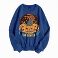 thumbnail image 1 of Futezty Womens Oversized Sweatshirts Halloween Graphic Crewneck Tops Casual Sweater Lightweight Pullover, 1 of 3