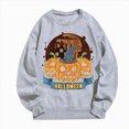 thumbnail image 1 of Futezty Womens Oversized Sweatshirts Halloween Graphic Crewneck Tops Casual Sweater Lightweight Pullover, 1 of 3