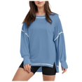 thumbnail image 1 of Futezty Womens Oversized Sweatshirts Pullover Casual Crewneck Long Sleeve Tops Comfy, 1 of 4