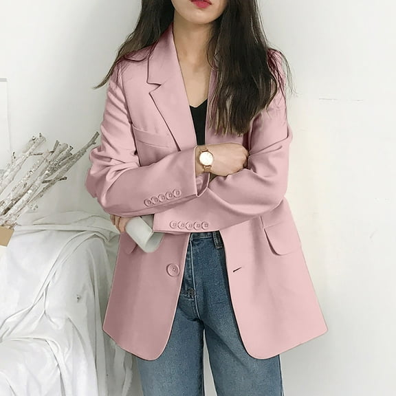 Futezty Womens Plus Size Long Sleeve Button Down Boyfriend Shirts Casual Plaid Shacket Jacket Coats