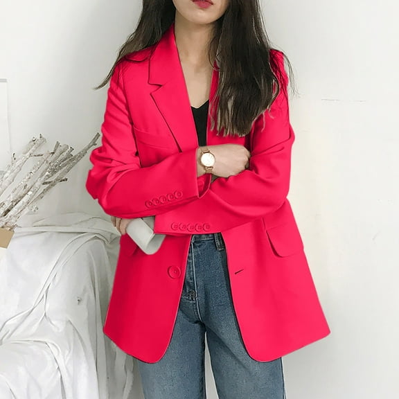 Futezty Womens Plus Size Long Sleeve Button Down Boyfriend Shirts Casual Plaid Shacket Jacket Coats