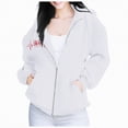 thumbnail image 1 of Futezty Zip Up Hoodie Women Hooded Oversized Sweatshirts Long Sleeve Casual Zipper Hoodies Jacket Fall Winter Outfits, 1 of 4