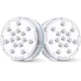 thumbnail image 1 of Futhstar 3.5" Submersible LED Underwater Pool Lights, Multicolor RGB. 2 Count Pack, 1 of 7