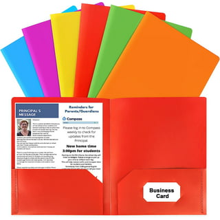 Vinyl Document Folders (Legal Size) with Business Card Holder