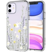 Futhstar Wild Meadow Floral Flower Pattern Back Cover Cell Phone Case for iPhone 11, Mauve
