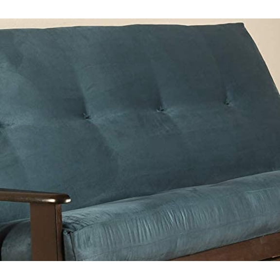 Futon Cover Only - Quality Suede Microfiber Fabric Collection Fits 6-8 inch Futons Mattress (Navy, Queen Size)