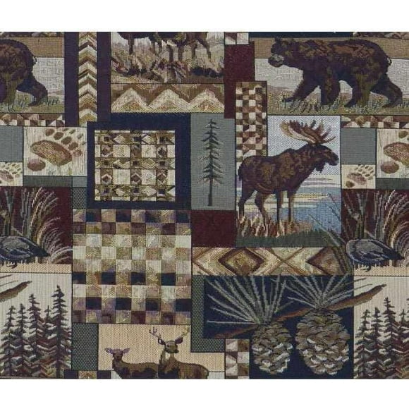 Futon Cover Only UpNorth Premium Fabric Collection Fits 6-8 inch Futon Mattress Full Size (Wildlife Resort)