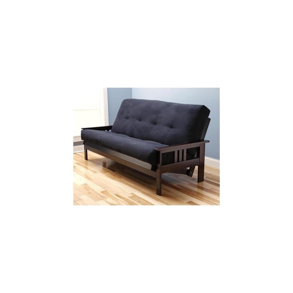 Futon Frame Adjustable Sofa Bed - Wooden Construction Living Room Furniture
