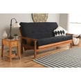 thumbnail image 1 of Futon Frame Full Size Convertible Sofa Bed - Black Finish, 1 of 1