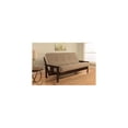 thumbnail image 1 of Futon Frame Full Size Convertible Sofa Bed Espresso Finish Linen, 1 of 1