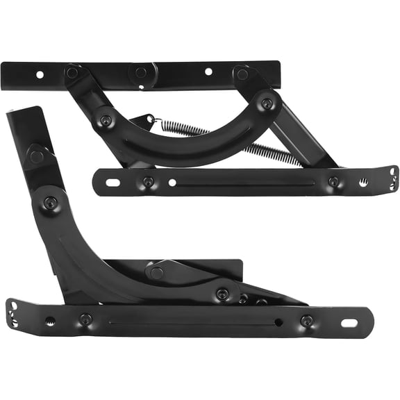Futon Hinges, Adjustable Spring Mechanism Replacement Spring Hinge for Most Foldable Sofas, Hevy Duty Steel Sofa Bed Futon Hinge Hardware, Easy Couch to Bed Conversion