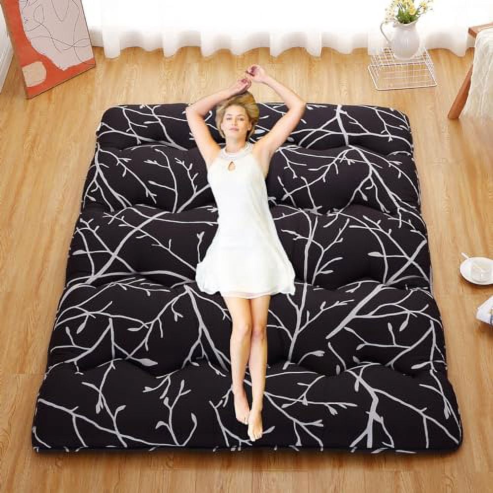 Futon Mattress, Extra Thick Folding Japanese Floor Mattress Quilted Bed Mattress