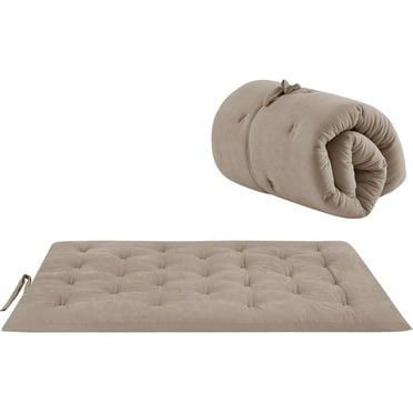 Futon Mattress Japanese Floor Mattress Folding Roll Up Bed Topper Mat for Guest,Lounger and Tavel