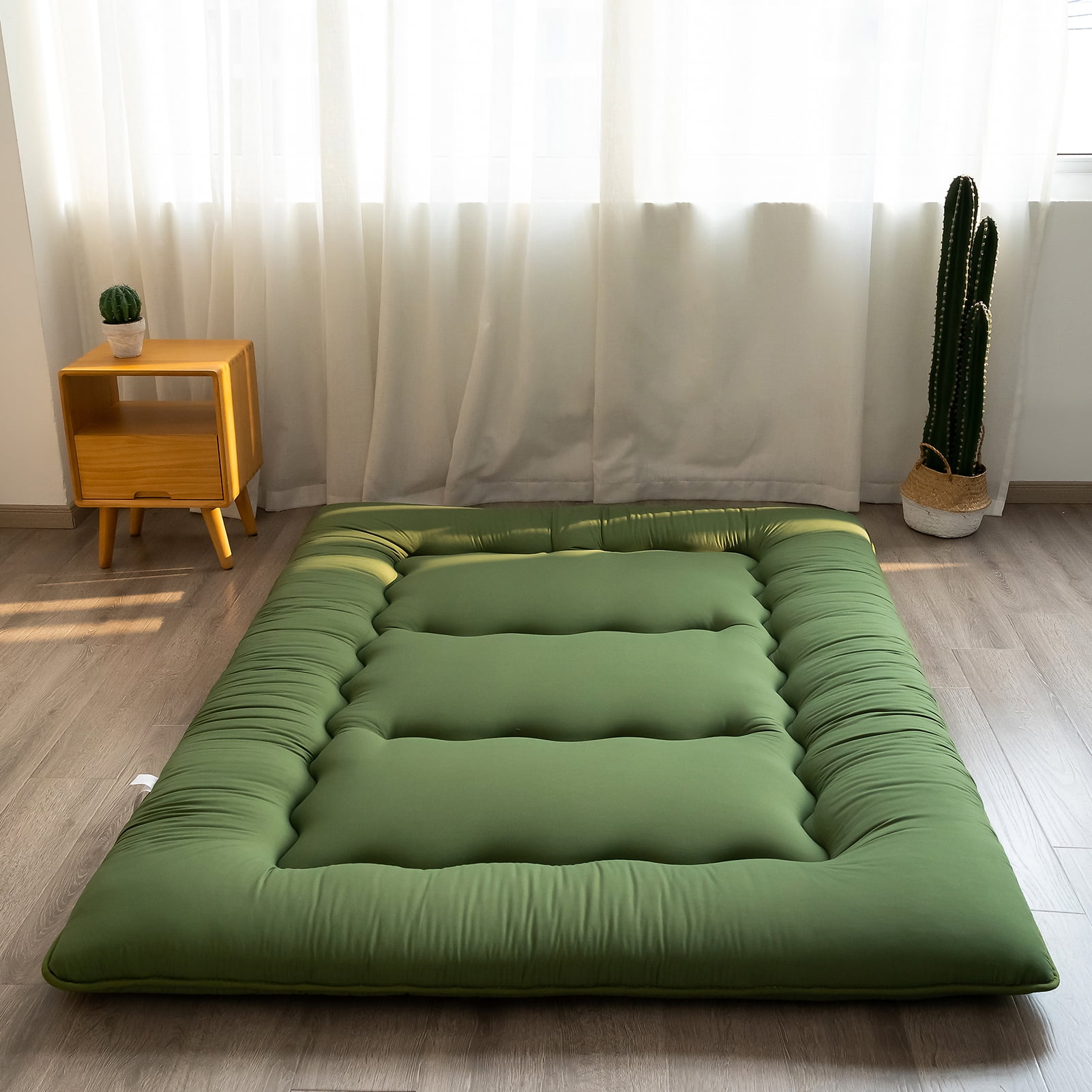 Futon Mattress Japanese Floor Mattress Thicken Futon Sleeping Pad for Guest,Lounger and Tavel