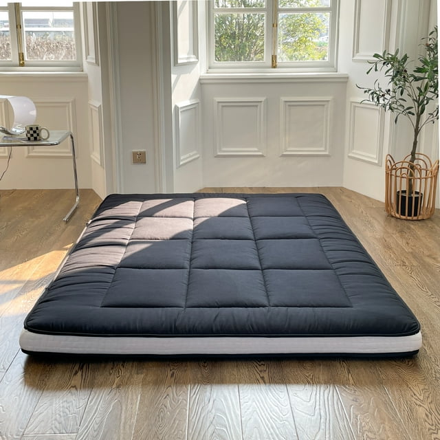 Futon Mattress, Padded Japanese Floor Mattress Quilted Bed Mattress
