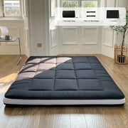 Futon Mattress, Padded Japanese Floor Mattress Quilted Bed Mattress Topper, Extra Thick Folding Sleeping Pad, Twin Size